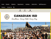 Tablet Screenshot of canadianisd.net